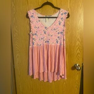 Matilda Jane Pink and Blue Floral Tunic